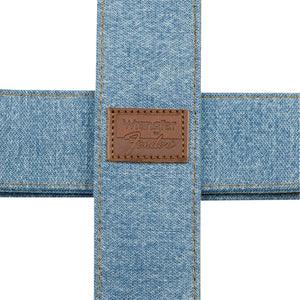 Fender X Wrangler Denim Guitar Straps, Light Indigo