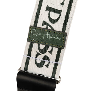 Fender George Harrison All Things Logo Guitar Strap, Black/White