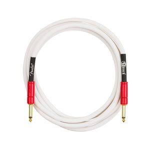 Fender John 5 10FT Instrument Cable, White and Red