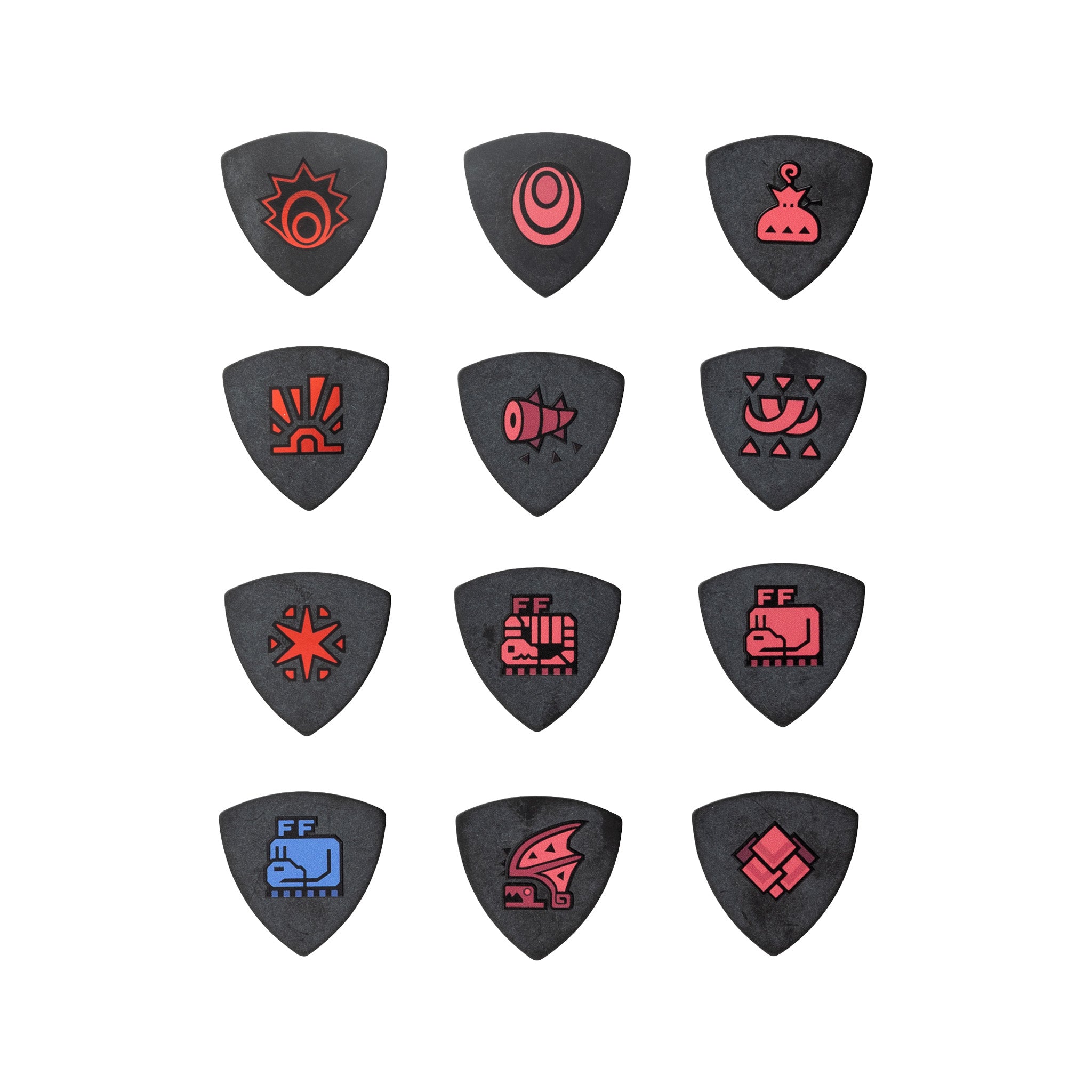 Fender Monster Hunter Collaboration Guitar Picks, Rathalos, 4-Pack