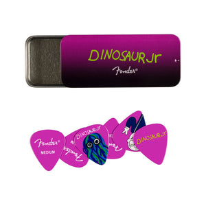 Fender J Mascis Dinosaur Jr. Guitar Pick Tin, Medium, 6-Pack