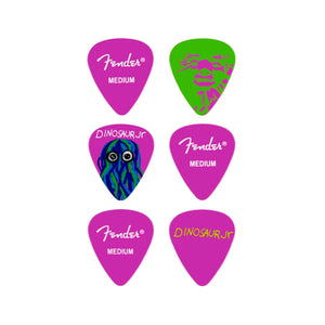 Fender J Mascis Dinosaur Jr. Guitar Pick Tin, Medium, 6-Pack
