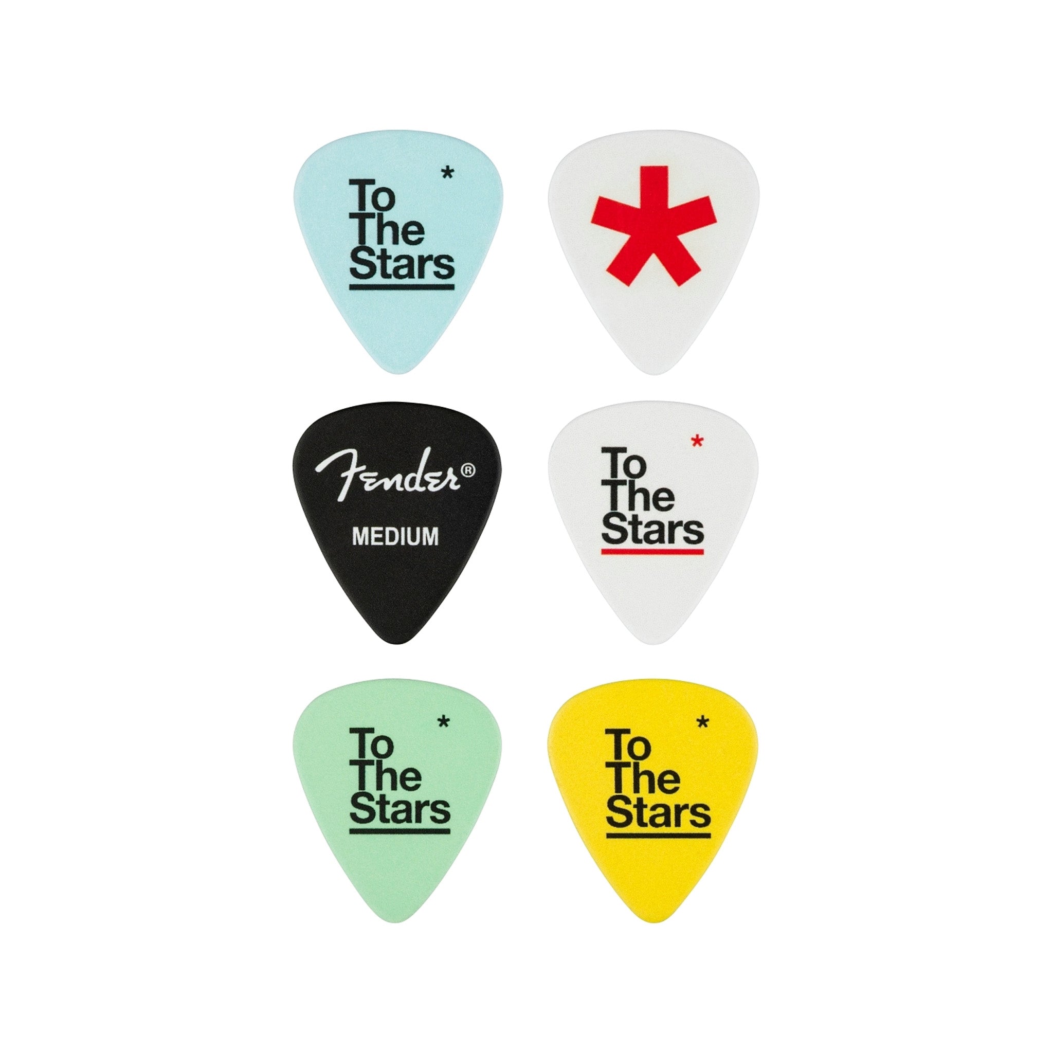Fender Tom DeLonge 351 Celluloid Guitar Picks, 6-Pack