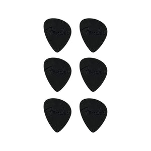 Fender Offset Guitar Picks, Black, 6-Pack