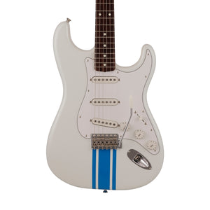 Fender Japan Traditional II 60s Stratocaster Electric Guitar, RW FB, Olympic White / Blue