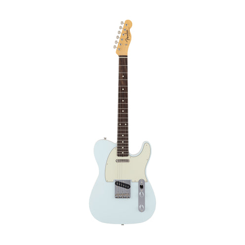 Fender Japan Traditional 60s Telecaster Custom Electric Guitar, RW FB, Sonic Blue