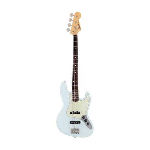 Fender Japan Traditional 60s Jazz Bass Guitar, RW FB, Sonic Blue