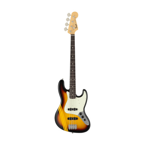 Fender Japan Traditional 2025 Collection 60s Jazz Bass Guitar, RW FB, 3-Tone Sunburst/Aged Natural
