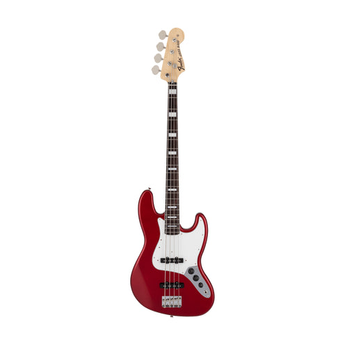 Fender Japan Traditional 70s Jazz Bass Guitar, RW FB, Candy Apple Red