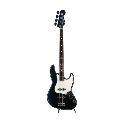 Fender FSR Collection Hybrid II Jazz Bass Guitar, RW FB, Gun Metal Blue