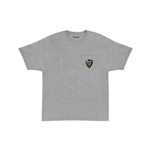 Fender Pick Patch Pocket Tees, Athletic Gray, Small