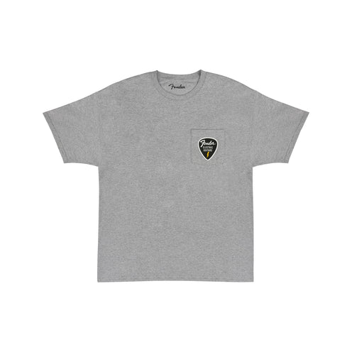 Fender Pick Patch Pocket Tees, Athletic Gray, Small