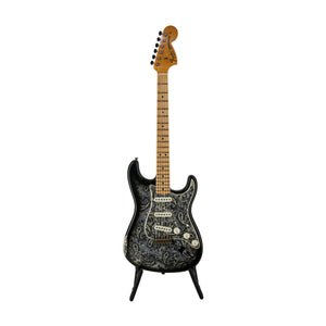 Fender Custom Shop Ltd Ed 1968 Stratocaster Heavy Relic Electric Guitar, Black Paisley