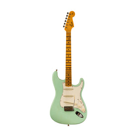 Fender Custom Shop Postmodern Strat Journeyman Relic Electric Guitar, Maple FB, Aged Surf Green