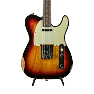 Fender Custom Shop Limited 1960 Telecaster Custom Relic Guitar, Chocolate 3-Color Sunburst