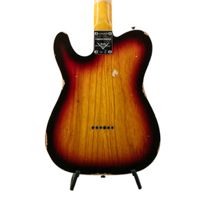 Fender Custom Shop Limited 1960 Telecaster Custom Relic Guitar, Chocolate 3-Color Sunburst