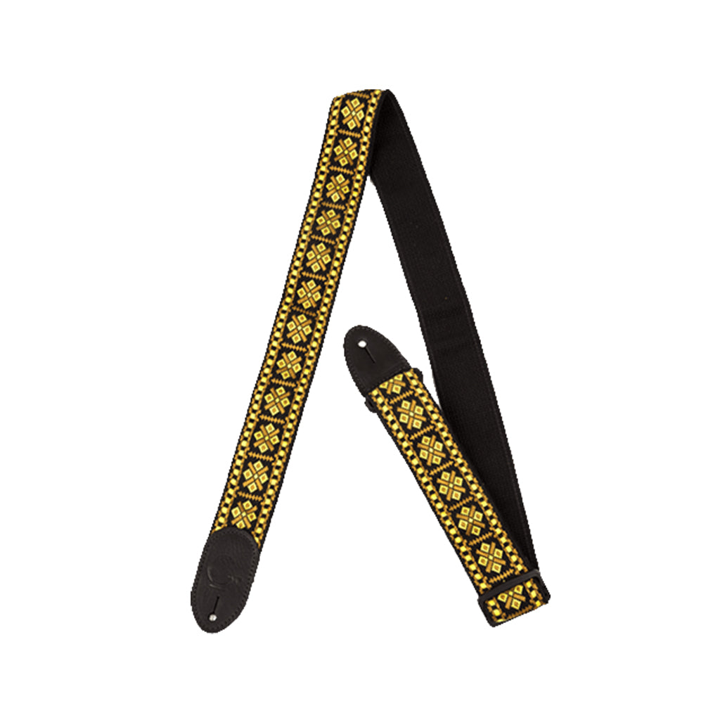 Gretsch G Brand Guitar Strap, Diamond Black Ends