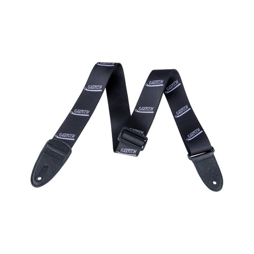 Gretsch Vibrato Arm Pattern Guitar Strap, Black/Gray