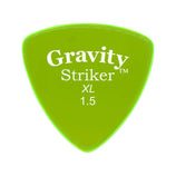 Gravity Striker XL 1.5mm Guitar Pick, Polished Fluorescent Green