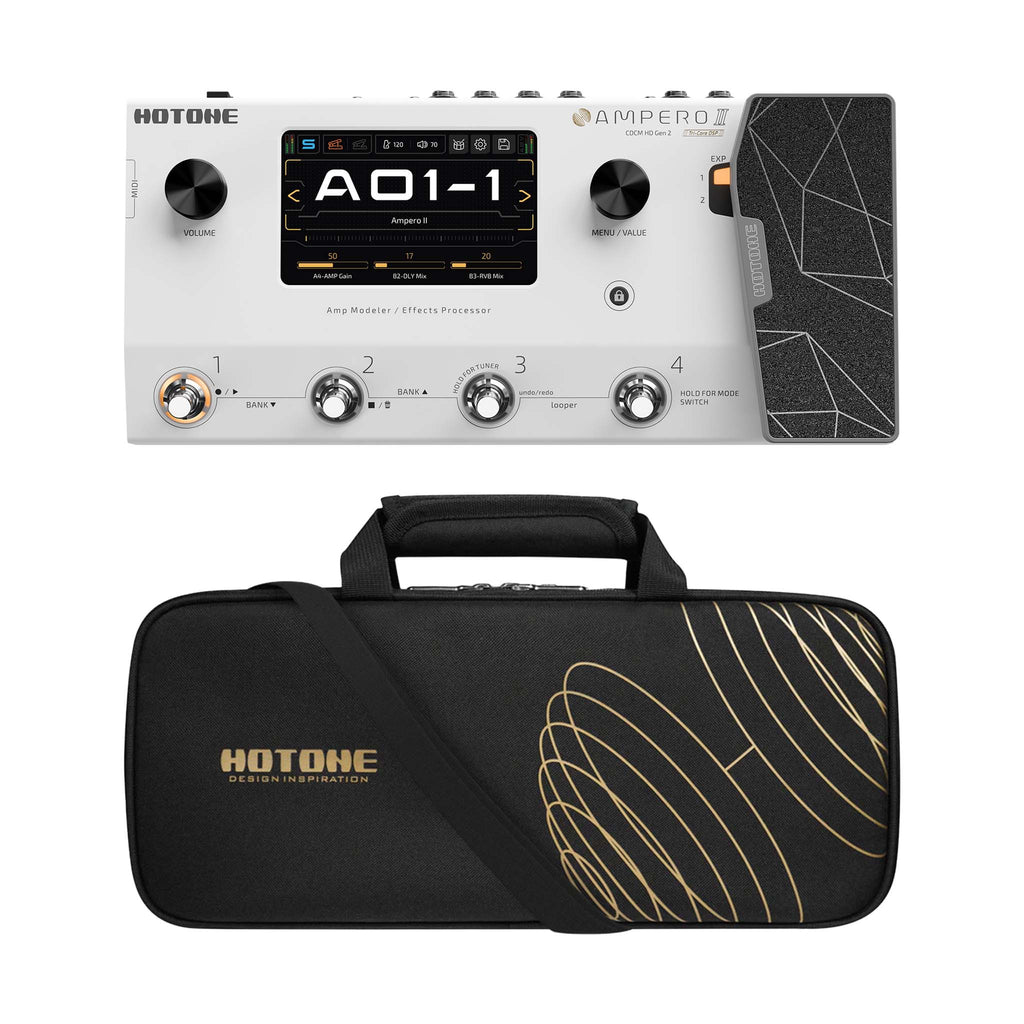 Hotone MP-350 Ampero II Multieffects Pedal Bundle