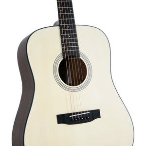 Harmony Foundation Series Terra Dreadnought Acoustic Guitar, Natural Satin
