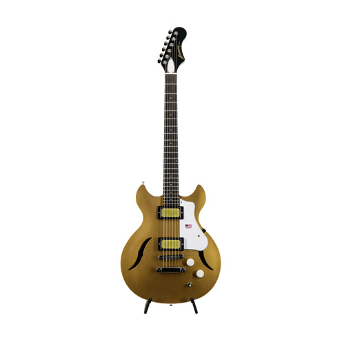 Harmony Swee Lee Exclusive Standard Series Comet Electric Guitar w/Case, Gold Top w/MH