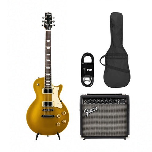 Heritage Ascent+ Collection H-150 Electric Guitar, Gold Top w/ Fender Champion II 25 EU Bundle