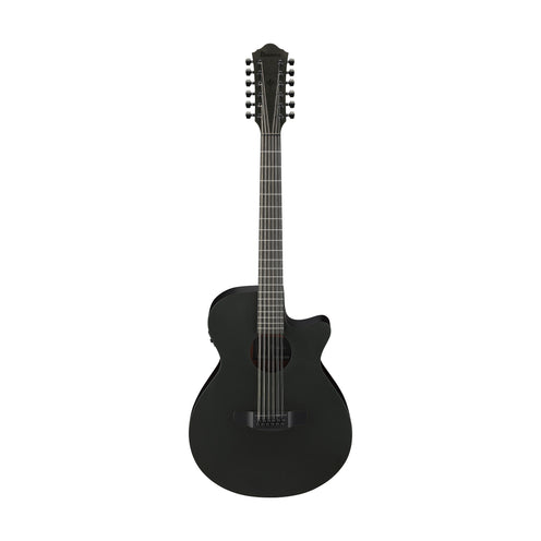 Ibanez AEG1221-BOT 12-String Acoustic Guitar, Black Out