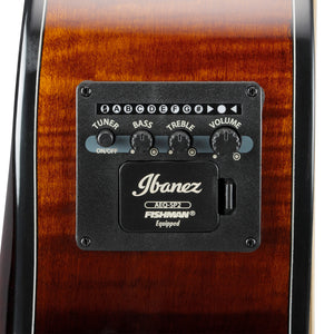 Ibanez AEWC400-AMS Acoustic-Electric Guitar, Amber Sunburst High Gloss (B-Stock)