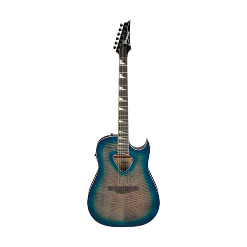 Ibanez Altstar ALT50FA-BDB Acoustic-Electric Guitar, Blue Doom Burst High Gloss