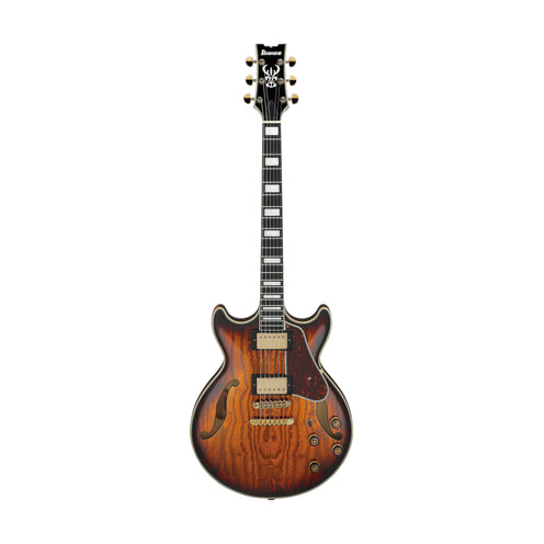 Ibanez Artcore Expressionist AM93QA-VVH Electric Guitar, Vintage Violin High Gloss