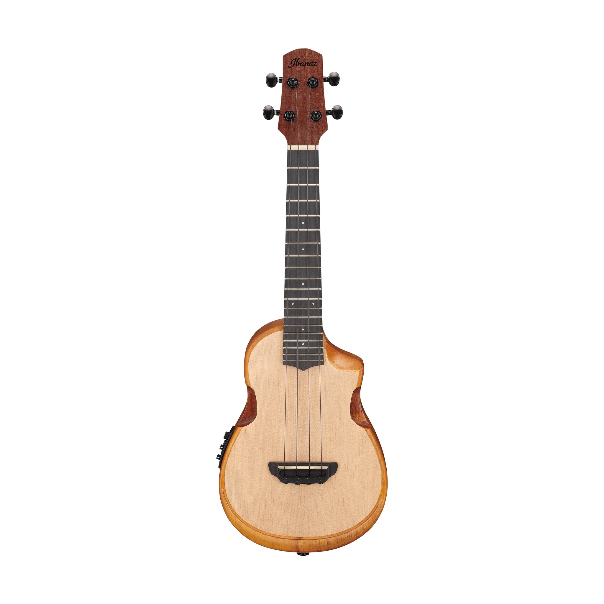 Ibanez AUC10E-OPN Ukulele w/Gig Bag, Open Pore Natural