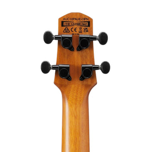 Ibanez AUC10E-OPN Ukulele w/Gig Bag, Open Pore Natural
