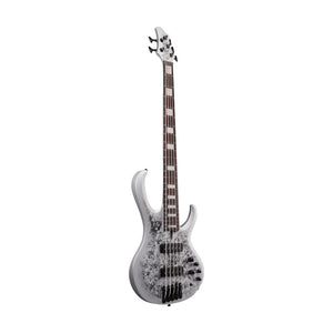 Ibanez BTB25TH5-SLM 5-String Electric Bass Guitar, Silver Blizzard Matte