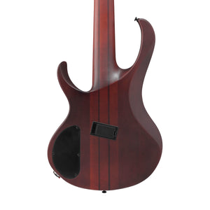 Ibanez BTB705LM-NNF 5-String Electric Bass Guitar, Natural Browned Burst Flat