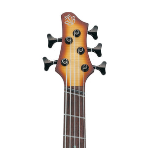Ibanez BTB705LM-NNF 5-String Electric Bass Guitar, Natural Browned Burst Flat