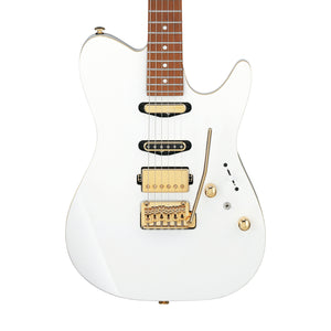 Ibanez LB1-WH Lari Basilio Signature Electric Guitar w/ Case, White