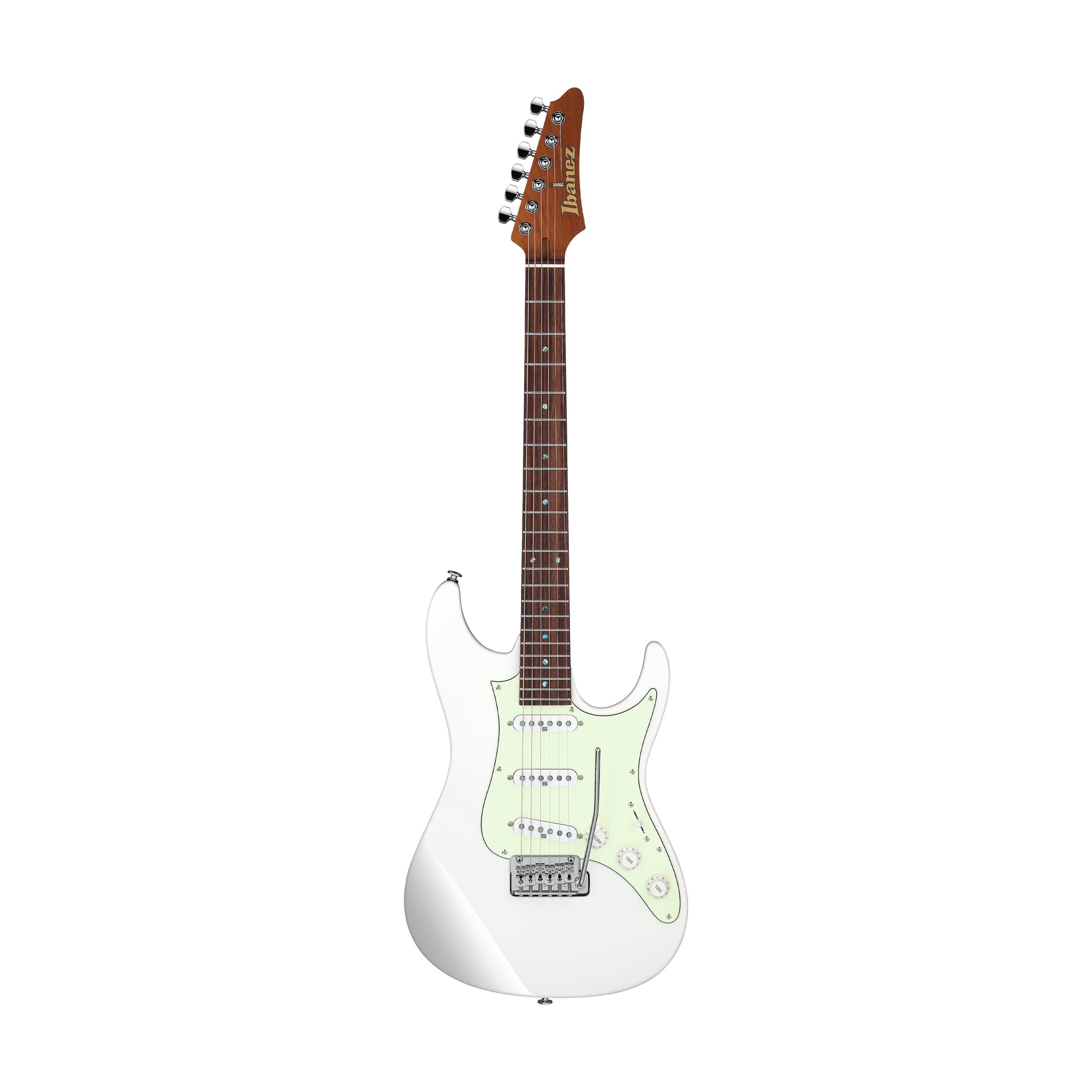 Ibanez LM1-LWH Luca Mantovanelli Signature Electric Guitar w/Case, Luna White