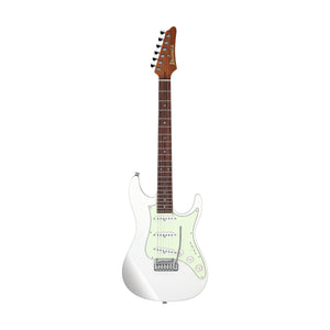 Ibanez LM1-LWH Luca Mantovanelli Signature Electric Guitar w/Case, Luna White