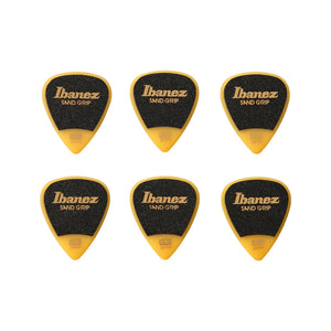 Ibanez PPA14HSG-YE 1.0mm Grip Wizard Series Sand Grip, Yellow, 6pcs