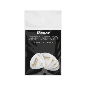 Ibanez PPA16HRG-WH 1.0mm Grip Wizard Series Rubber Grip, White, 6pcs
