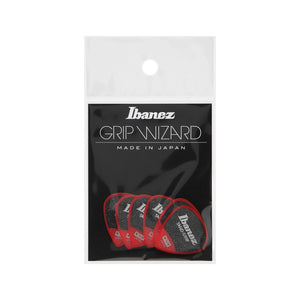 Ibanez PPA16MSG-RD .8mm Grip Wizard Series Sand Grip, Red, 6pcs