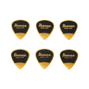 Ibanez PPA16XSG-YE 1.2mm Grip Wizard Series Sand Grip, Yellow, 6pcs