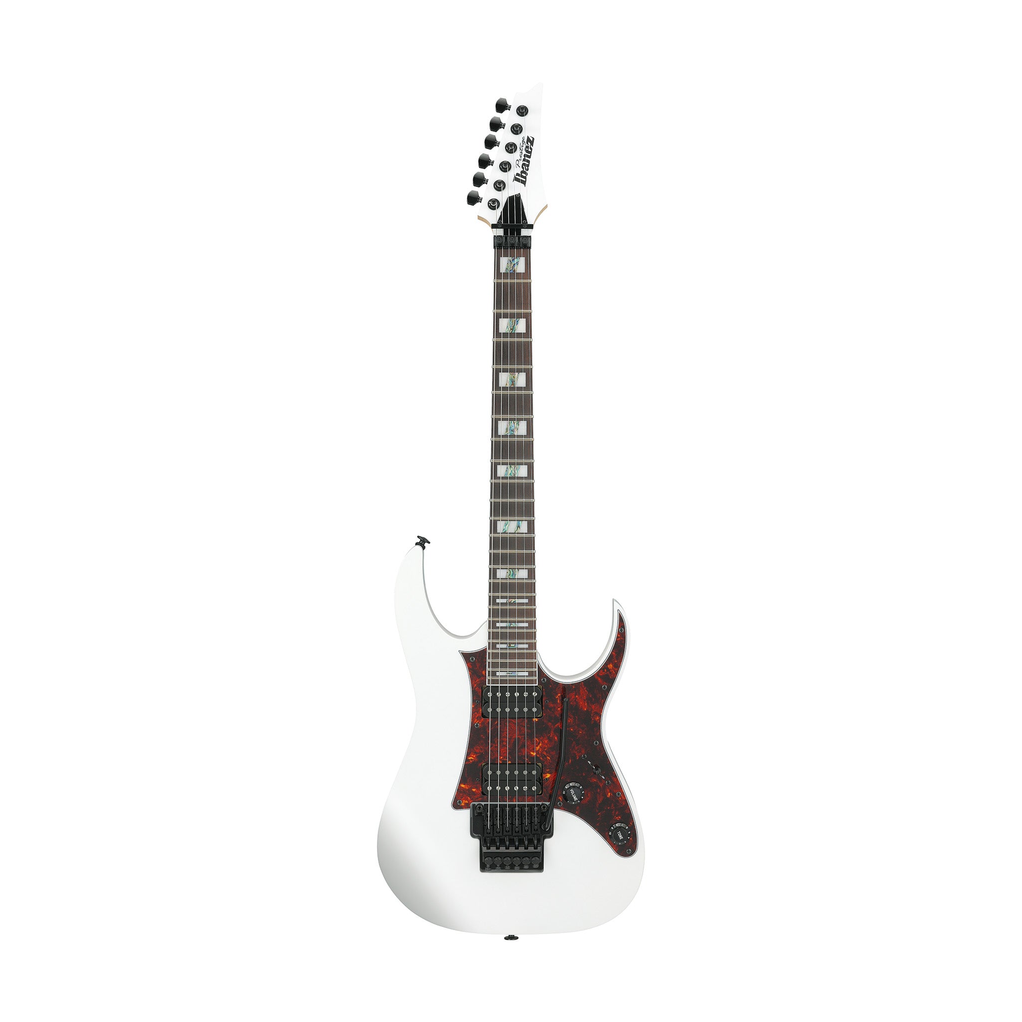 Ibanez Prestige RG653DX-WHF Electric Guitar w/Case, White Flat