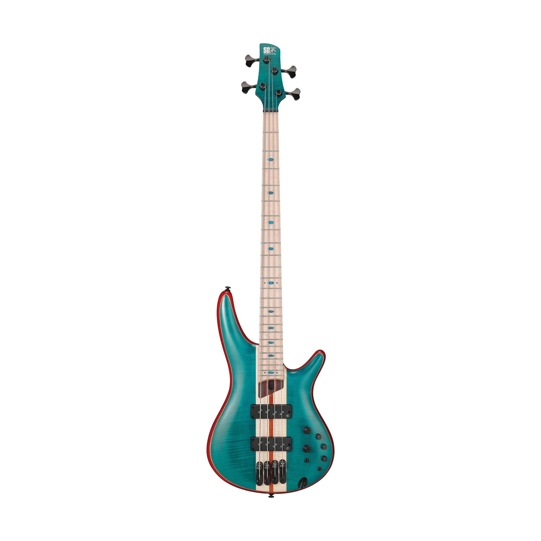 Ibanez SR1420B-CGL Electric Bass Guitar w/Gig Bag, Caribbean Green Low Gloss