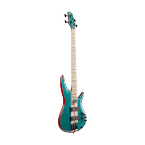 Ibanez SR1420B-CGL Electric Bass Guitar w/Gig Bag, Caribbean Green Low Gloss