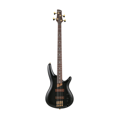 Ibanez SR3500-BK Electric Bass Guitar w/Case, Black