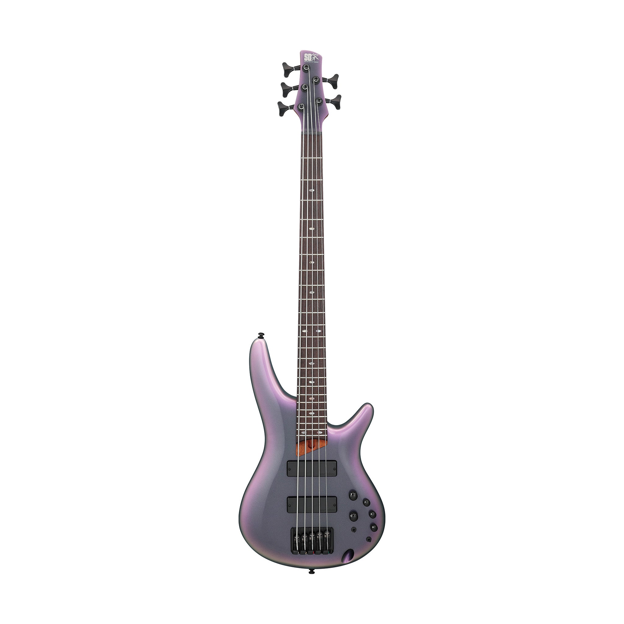 Ibanez Premium SR505E-BAB 5-String Electric Bass Guitar, Black Aurora Burst Gloss