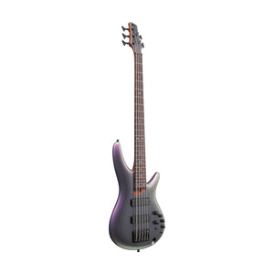 Ibanez Premium SR505E-BAB 5-String Electric Bass Guitar, Black Aurora Burst Gloss