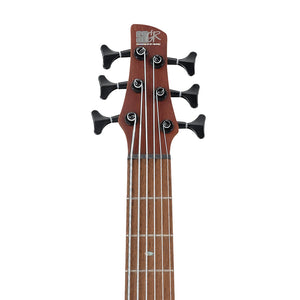Ibanez Premium SR506E-BM 6-String Electric Bass Guitar, Brown Mahogany